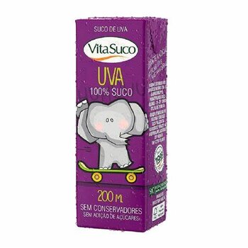 SUCO DE UVA 100% 200ML VITA SUCO