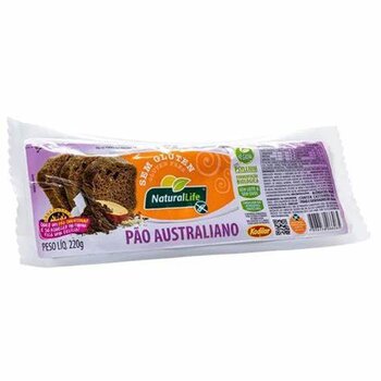 PAO DE FORMA AUSTRALIANO S/ GLUTEN VEGANO 220G NATURAL LIFE