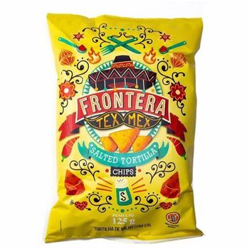 TORTILHA CHIPS NATURAL SEM GLUTEN Tex-Mex 125g Frontera