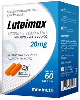 LUTEIMAX (Luteina + Zeaxantina + Vitaminas ) 60CPS 20MG MAXINUTRI