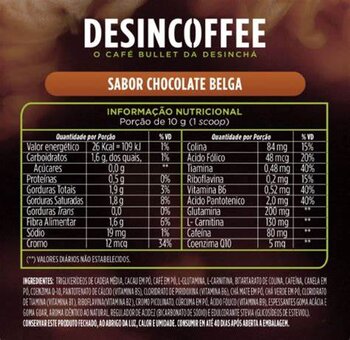 CAFE DESINCOFFEE SUPER CAFE 220G CHOCOLATE BELGA SUPER NUTRITION